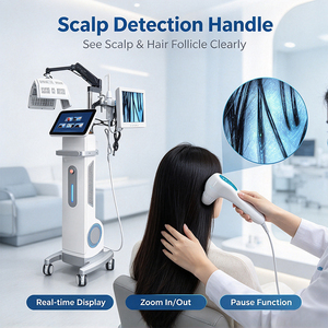 Microscope capillaire numérique, analyseur de cuir chevelu, thérapie par lumière rouge, appareil de croissance des cheveux pour la thérapie du cuir chevelu en clinique - Product Image 5