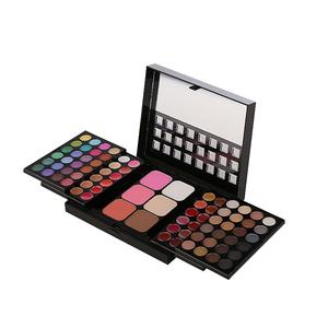 Sombra de ojos de 78 colores, caja de empuje de doble capa, brillo de labios en polvo, colorete, placa de combinación de maquillaje para niñas, Etiqueta Privada - Product Image 3