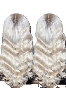 อายลอนผม8*8แบบยุโรปลอนคลื่นแพลตตินัมสีขาวใสมีสีเทาสำหรับผู้หญิงท็อปเปอร์ฐานไหม HD สำหรับผมร่วง - Product Image 6