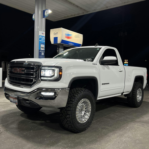 Jantes Beadlock personnalisées de style KMC de 17 à 18 pouces, 5x127, 6x135, 6x139.7, entièrement forgées, finition argent brossé, pour Wrangler F150 Tacoma - Product Image 4