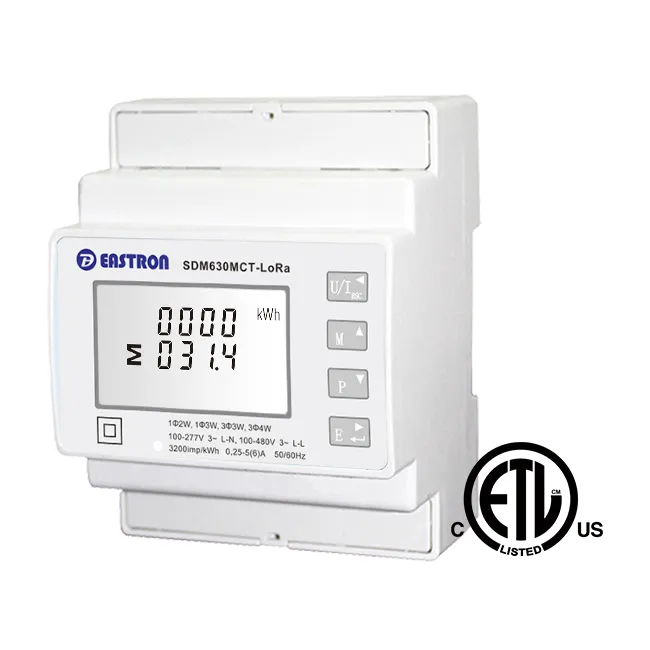 SDM630MCT Lora 3 Phase Multifunction Long Distance Wireless 470 Mhz Smart Energy Meter Electricity Meter