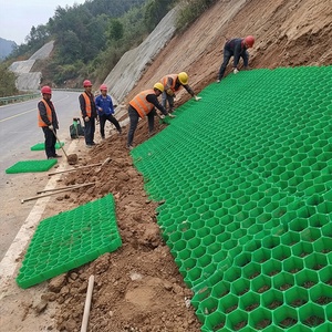 Новая конструкция пластиковых решеток из HDPE для газонов, пластиковые газонные решетки для наружных земляных работ, система усиления грунта для парковок - Product Image 1