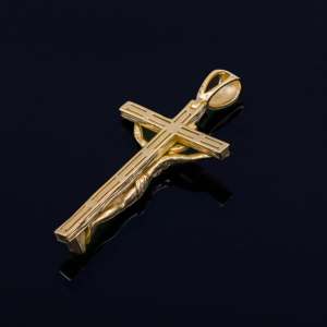 YIWEN Hiphop fabbrica all'ingrosso di gioielli stile religioso ciondolo 925 argento Sterling gesù collana croce ciondolo - Product Image 6