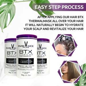 BTX Mandioca Hair Repair Lisse et Doux Hydratation Profonde Antifrisottis Elechic Protéine Cheveux <span class=keywords><strong>Btox</strong></span> Protéine Kératine - Product Image 6