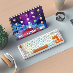 Monka 3067 2,4G Inalámbrico Tres modos RGB Hot Plug Junta Estructura Teclado mecánico - Product Image 2