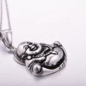 Nouveau Pendentif Bouddha Hip-hop pour Hommes, Collier en Acier Titane Rétro, Bijou Religieux Bouddhiste Cool, Breloque Bouddha - Product Image 3