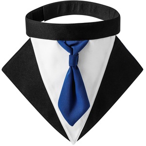 Tanpopo <span class=keywords><strong>Collar</strong></span> de perro ajustable Tux Traje formal Compromiso Regalo de cumpleaños Corbata para mascotas Camisa Príncipe Boda Bandana <span class=keywords><strong>Collar</strong></span> - Product Image 5