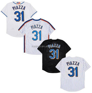 Meilleure qualité, cousu, personnalisable # Maillot de baseball américain brodé 31 PIAZZA - Product Image 1
