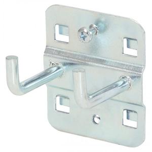 KS เครื่องมือ-860.0817ที่ยึดเครื่องมือตะขอคู่ที่มีปลายงอ90 °-แผ่น4042146194379แบบเจาะรูตะขอและชั้นวางเครื่องมือ - Product Image 2