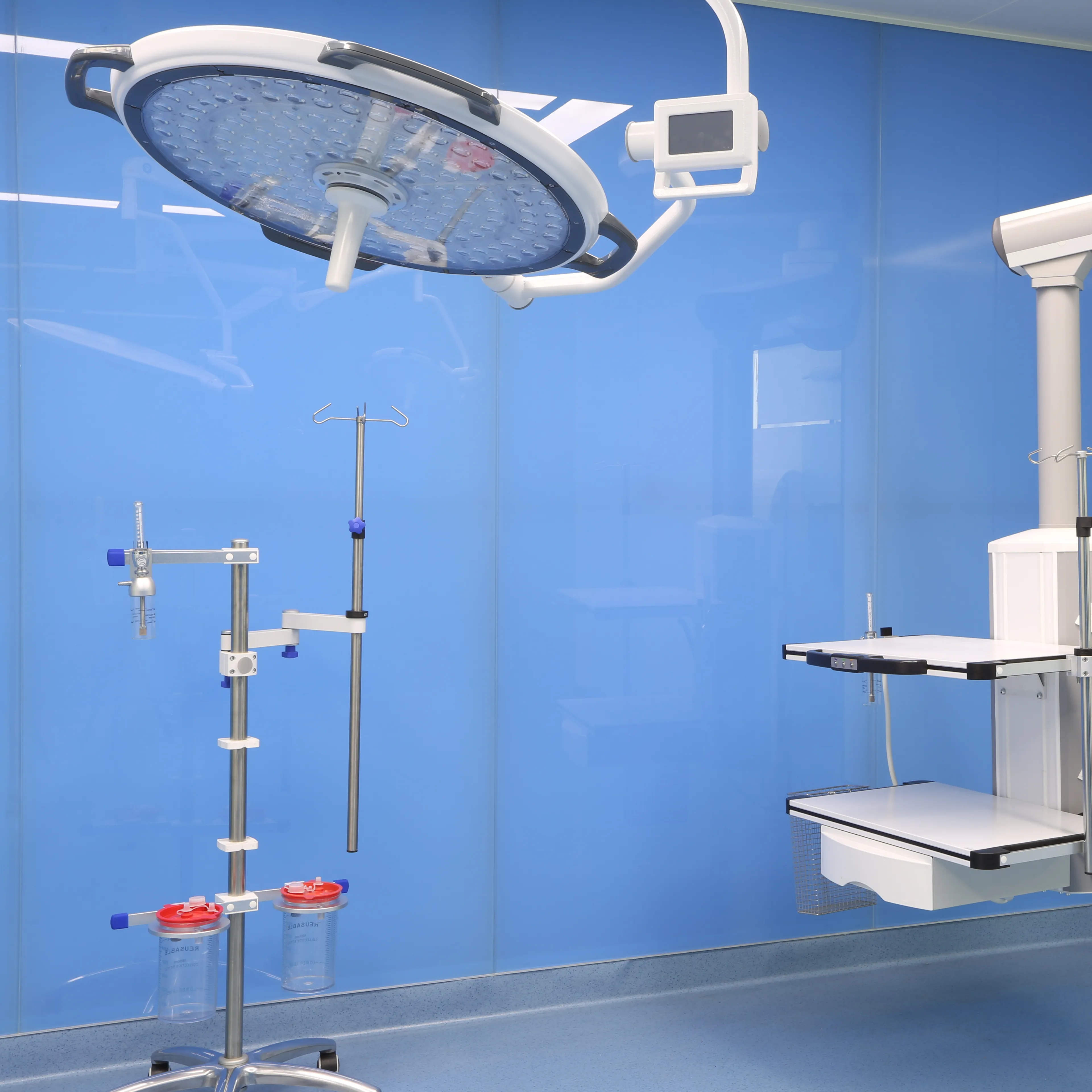 Медицинская потолочная медицинская операционная комната с двойной головкой, хирургическая Операционная лампа MT