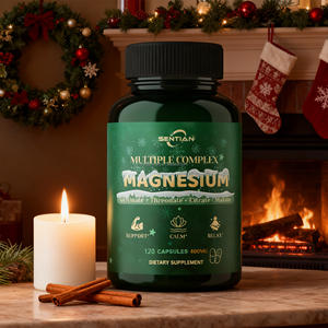 Capsule di Complesso Quadruplo di Magnesio Integratore Organico di Magnesio Glicinato+Treonato+Citrato+Malato per Adulti - Product Image 2