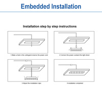 Lámpara de Techo LED Lineal Empotrada de Aluminio de 5W con Múltiples Cabezales, Popular para Interiores