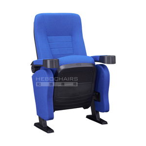 เก้าอี้โรงละครมานวาเอ็กซ์โป รุ่น HB829 สีน้ำเงิน พร้อมที่วางแขน สำหรับใช้ในหอประชุมและสนามกีฬา - Product Image 3