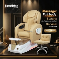 Fauteuils de pédicure électriques de luxe grand format avec massage intégral du corps et de la tête, canapé de massage chinois avec bol de spa pour les pieds