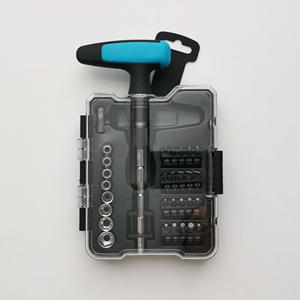 Diy T Type <b>Ratchet</b> <b>Screwdriver</b> <b>Set</b> 31 Piece Alloy Steel Metric System Home Use Tool Kit - Product Image 3