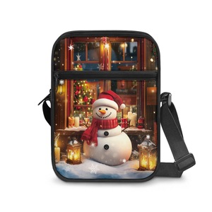 Bolso Bandolera para Hombre con Diseño de Muñeco de Nieve Navideño, 8 Pulgadas, Casual, para Uso Diario - Product Image 5