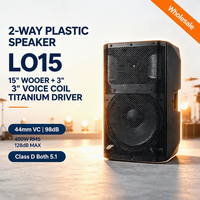 Haut-parleur PA ODM LO15 15 pouces 2 voies pleine gamme 500W RMS avec woofer ferrite 60oz et tweeter titane 44mm, DSP bi-amplifié, actif pour scène et événements