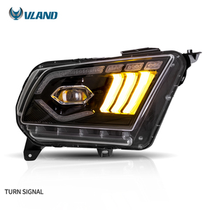 Vland-faro delantero para coche, luz para Ford <span class=keywords><strong>Mustang</strong></span> 2010-2014 Base GT Cobra Jet <span class=keywords><strong>Boss</strong></span> <span class=keywords><strong>302</strong></span> V6 Convertible, venta al por mayor de fábrica - Product Image 5