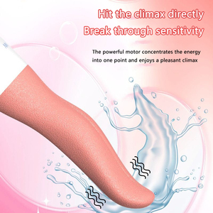 Clitoris Vibrator Female <strong>Sex</strong> <strong>Toy</strong> Realistic Tongue 8 Frequency Strong Vibration Skin Friendly Silicone Material Female Vibrator