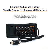 MY MUSIC Égaliseur de guitare portable noir sans batterie, vente en gros OEM, 4 bandes