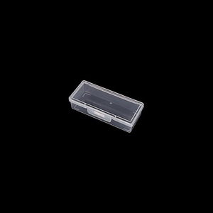 Transparent Plastic Storage Box 10x4x2cm Rectangle With Lid Office Organizer Eco-Friendly Parts Container - Product Image 2