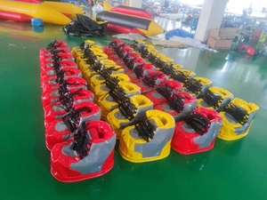 Tốc Độ Bơm Hơi Lớn Giày Đội Xây Dựng Hoạt Động Trò Chơi Thể Thao Khổng Lồ Bigfoot Bouncy Giày PVC Miếng Bọt Biển Khởi Động - Product Image 5