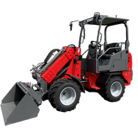 BITSMANN 800kg Mini Diesel 4x4 Cargador frontal telescópico KUBOTA EU5 Motor Rueda Núcleo Caja de cambios Hecho en China 1 año de garantía