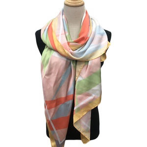 Jyl Thiết Kế Mới In Kỹ Thuật Số Khăn Choàng Khăn Choàng Chất Lượng Cao Hồi Giáo Hijab Voal Dài Satin Voan Hijab - Product Image 3