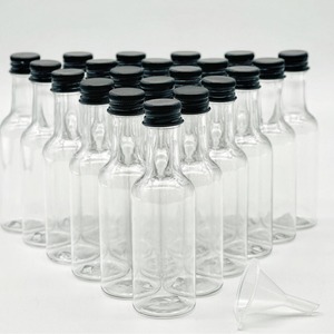 Pet <b>Plastic</b> <b>Bottle</b> 50Ml Screw Cap For Beverage Packaging Round Shape Silver Gold Black Aluminum Cap - Product Image 3