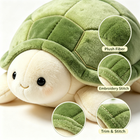 Peluche tortue marine kawaii certifiée AS/NZS ISO8124 EN71 pour enfants, cadeau et décoration d'intérieur