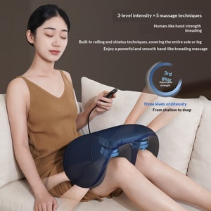 Mingzhen <b>Electric</b> Foot Massager Full-Automatic <b>Heating</b> Kneading Rolling Wireless Remote Control Foot <b>Pad</b> Cross-Border - Product Image 2