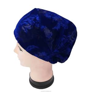 Velvet headscarf with three-button ties, Middle Eastern women's headscarf, Muslim hat, inner cap, Malay <b>scarf</b>, eco-friendly and - Product Image 6