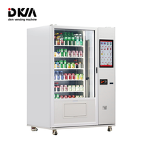 DKM lift combo parfum aliments surgelés cosmétique salade de fruits collation boisson froide distributeur automatique avec système d'ascenseur fonction de levage