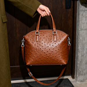 Produttore Custom struzzo vegano in pelle di lusso di grandi dimensioni borse da viaggio ufficio Business Tote Bag da donna - Product Image 1