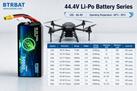 Paket Baterai Drone 12S 44.4V 22000mAh 5C Daya Tinggi dengan MSDS UN38.3 untuk Inspeksi Komersial, Pemantauan Keamanan, dan UAV