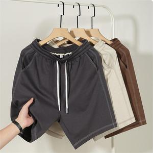 Nuevo Conjunto de Camiseta y Pantalones Cortos para Hombre con Costuras Invertidas, Diseño Personalizado, Hombros Caídos, Logotipo 2024, Estilo Inside Out - Product Image 3