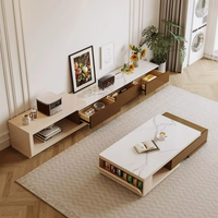 Meuble TV de salon, nouveau, petit format, style antique, avec plateau en roche, pour la maison