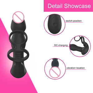 KI-App-gesteuerter Prostatamassager mit Klopf- und Vibrationsfunktion, USB-wiederaufladbar, IPx6 wasserdicht, ohne Gleitmittel, 9 Frequenzen - Product Image 4