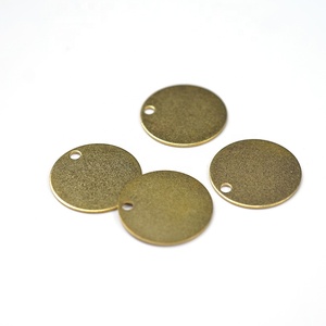 Латунная табличка с именем из нержавеющей стали, позолоченная пустая металлическая гравировальная табличка для собаки - Product Image 5