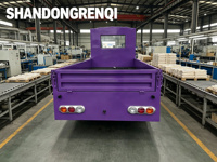 Camion électrique à plateau plat 72V, longueur de plateau 2,8m, capacité de 1000kg, pour le transport de matériaux de construction, de bois et de tuyaux en Asie