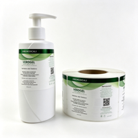 Étiquettes autocollantes en vinyle imperméables personnalisées de la marque Pure-easy pour flacons cosmétiques, parfums, tailles/formes personnalisées