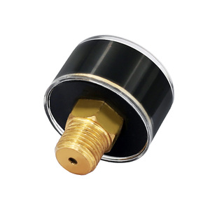 5000Psi 고압 미니 압력계 화이트 니들 압력 게이지 황동 연결부 포함 - Product Image 4