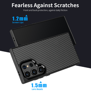 Custodia per <span class=keywords><strong>Samsung</strong></span> S25/S24/<span class=keywords><strong>S23</strong></span> Ultra in Kevlar, antiurto e con ricarica magnetica, modello 2026 di tendenza - Product Image 5