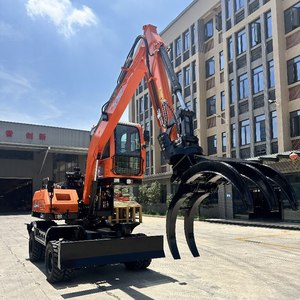 Bánh Thủy Lực Lấy Máy Xúc 8 Tấn Nhỏ Micro <span class=keywords><strong>Mini</strong></span> Bánh Xe Mía Đăng Nhập Gỗ Gỗ Vật Lộn <span class=keywords><strong>Loader</strong></span> Giá Để Bán - Product Image 3