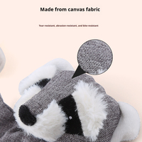 JOYSING Jouet à mâcher en peluche écologique grand format avec design écureuil et renard, papier sonore, sonnette BB, résistant aux morsures de chien, emballage en polybag