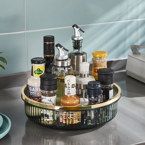 Organizador cosmético de escritorio de mano multifuncional con tocadiscos <span class=keywords><strong>Lazy</strong></span> <span class=keywords><strong>Susan</strong></span> giratorio de 360 grados al por mayor para especias de cocina - Product Image 2