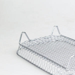 Cestas de malla de acero inoxidable 304, accesorios de freidora de aire para <span class=keywords><strong>Cosori</strong></span>, Instant Vortex, Chefman, <span class=keywords><strong>Ninja</strong></span> Foodi Grill. - Product Image 2