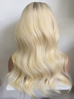 Perruque Lace Front Glueless Blond Platine 613, Dentelle Suisse HD Transparente 13x6, Densité 180%, Cheveux Humains Vierges Bruts Pré-Pluckés