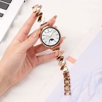Bracelet compatible avec Huawei Watch GT5, nouvelle montre connectée Watch5 Pro, bracelet en métal tendance à motif vague pour femme