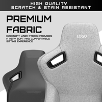 Chaise d'ordinateur de luxe avec support lombaire intégré à 4 voies Chaise de jeu Anda Sièges Kaiser 3 Taille XL Noir Chaise de jeu de qualité supérieure
